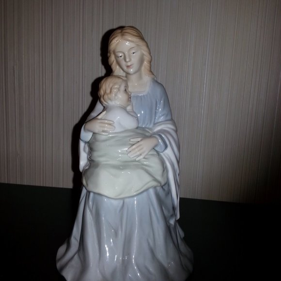 Vtg Homco Home Interiors Mother and Child Figurine - Picture 2 of 13